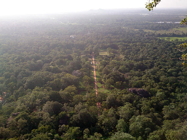 The entrance area from above