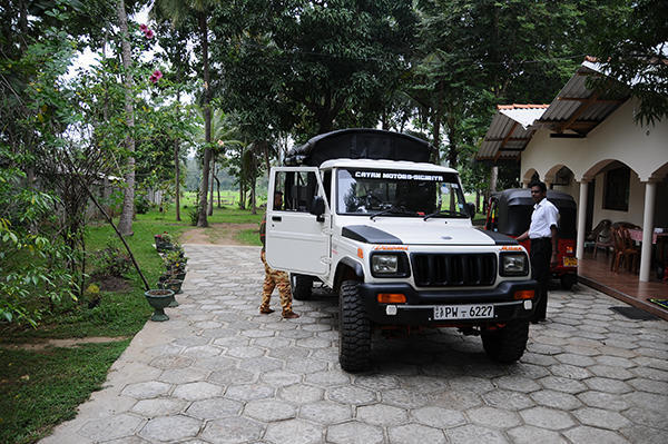 Our lovely Mahindra jeep