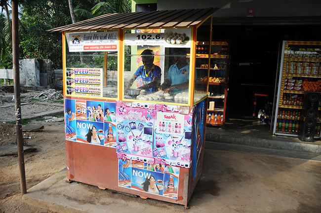 Fresh made Rotis on the road