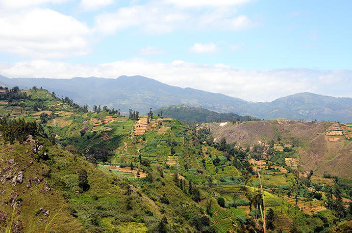 Fantastic views as we pedal higher and higher