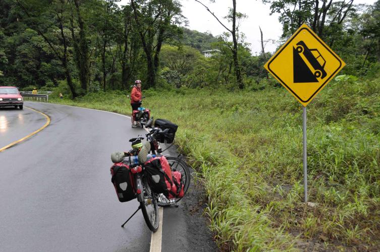 Sign telling the climbs get steeper