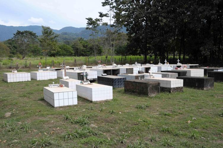 Typicall cementery on the way to the waterfall