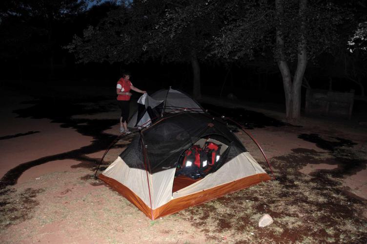 Wet campground