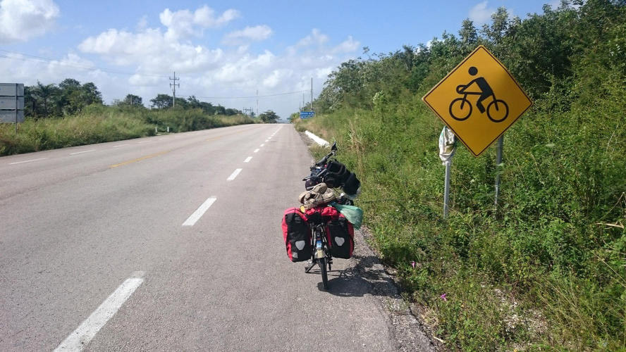 Nice shoulder bike lane