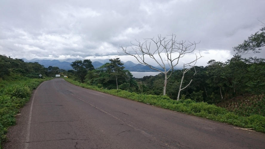 Firs view of Catemaco lake