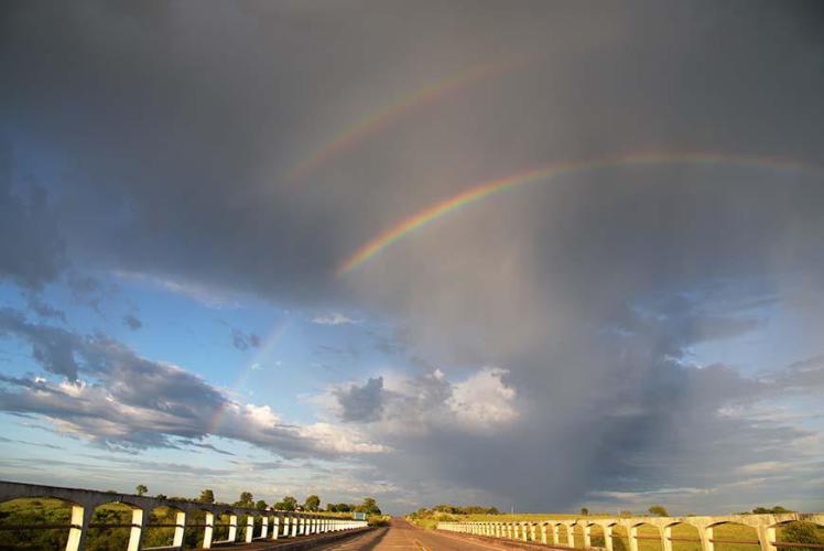 Riding under the rainbow