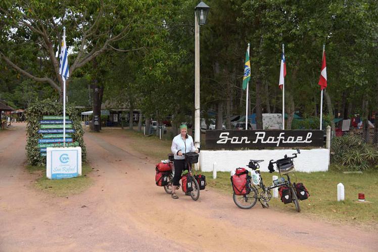 Leaving the camp ground in La Barra