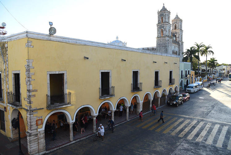 Aerial view of the main church