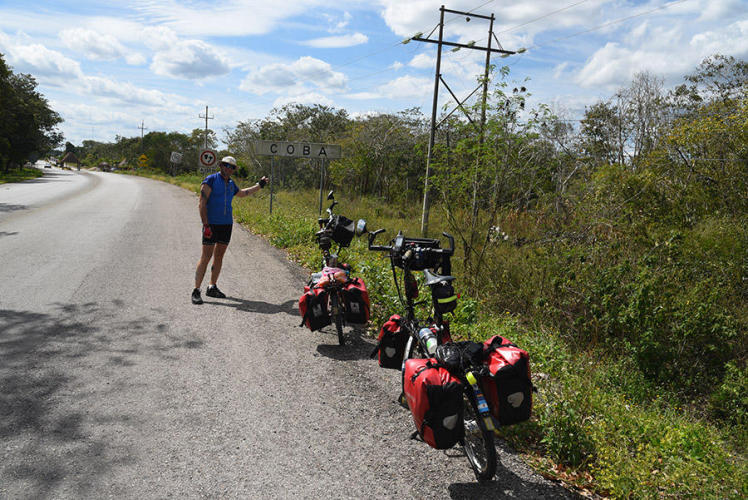 Arriving at Coba