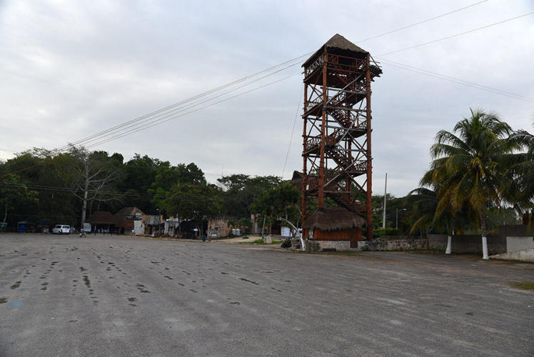 Big parking lot for the tourist masses