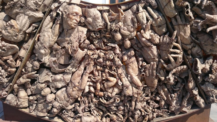 Detail of Javier Marin sculptures