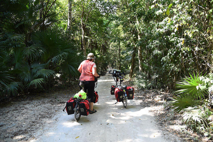 Finding the way to our cabanas Maya Eco Village