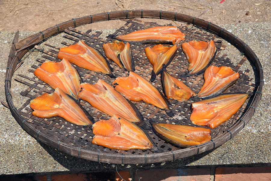 Drying fish