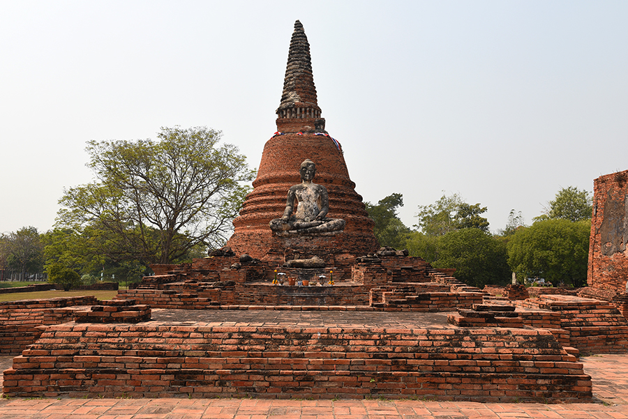 Stupa and Buddha