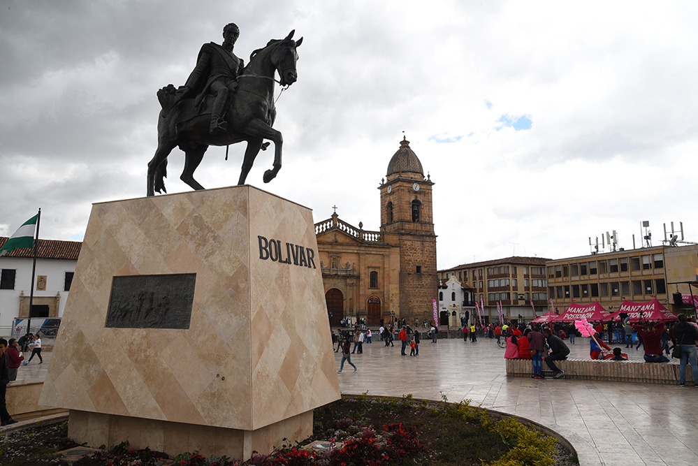 Bolivar is always on the main square